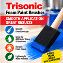 6-Piece Foam Paint Brush Set – 1-inch, 2-inch, 3-inch, 4-inch