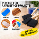 6-Piece Foam Paint Brush Set – 1-inch, 2-inch, 3-inch, 4-inch