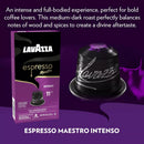 10 Capsules x Lavazza Espresso Maestro Intenso Nespresso - Medium-Dark Roast