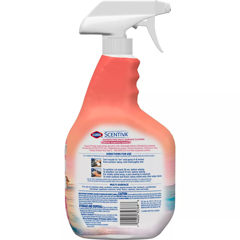 Clorox Disinfecting Multi-Surface Cleaner - Grapefruit Splash, 32oz (Pack of 6)