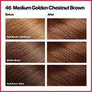 Revlon Hair Color - 46 Medium Golden Chestnut Brown (Pack of 3)