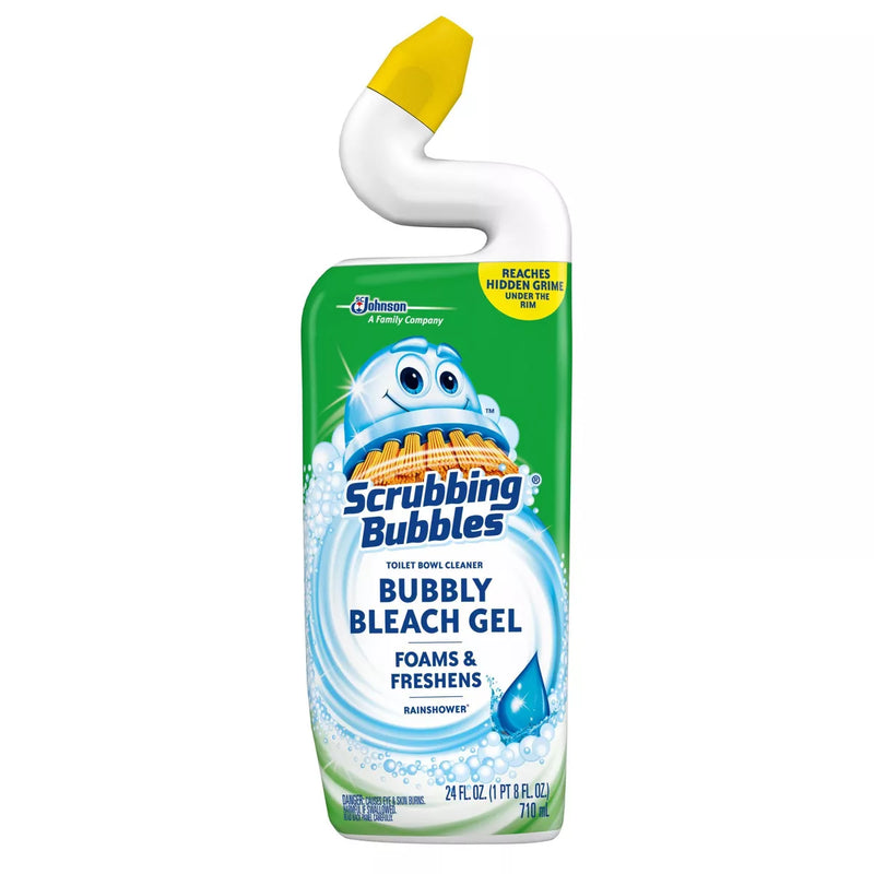Scrubbing Bubbles Toilet Bowl Cleaner Gel - Rain Shower, 24 oz.