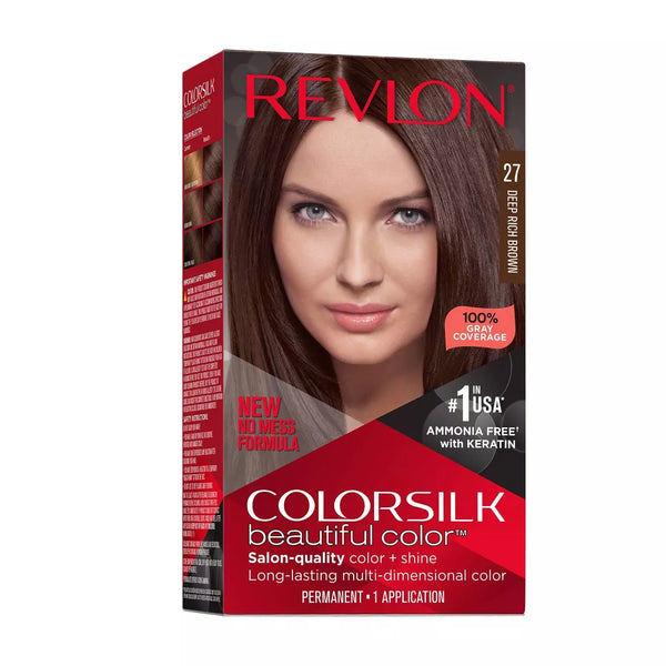 Revlon ColorSilk Beautiful Hair Color - 27 Deep Rich Brown
