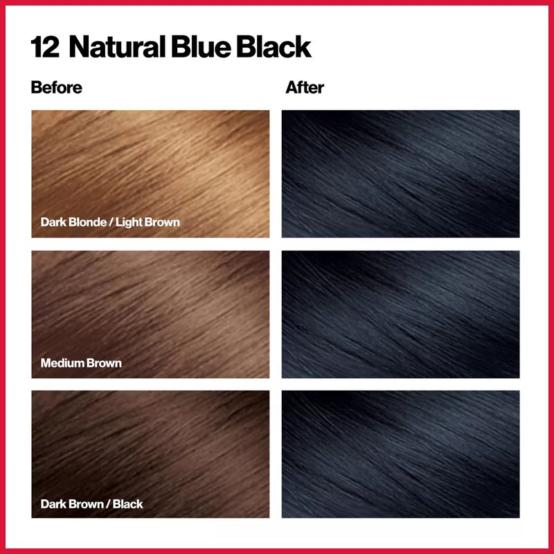 Revlon ColorSilk Hair Color - 12 Natural Blue Black