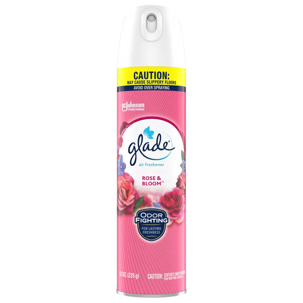 Glade Rose & Bloom Air Freshener Spray, 8.3 oz.