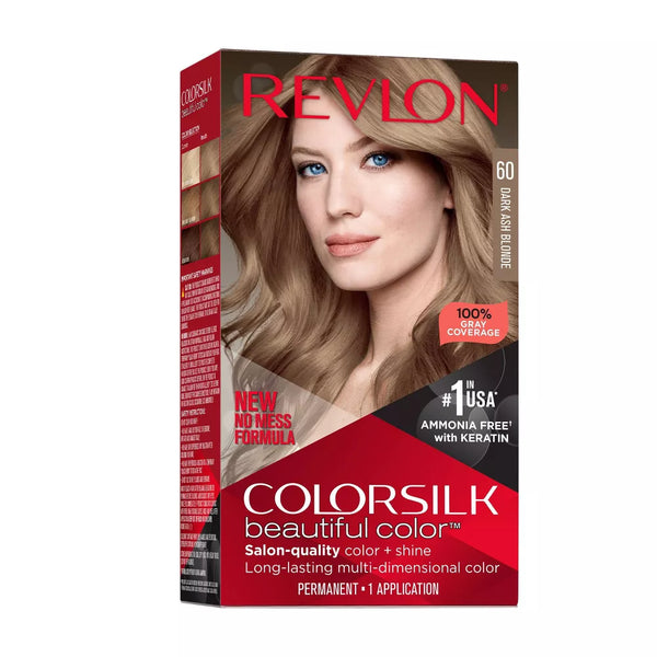 Revlon ColorSilk Beautiful Hair Color - 60 Dark Ash Blonde