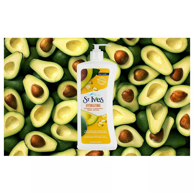 St. Ives Hydrating Vitamin E and Avocado Body Lotion, 21 oz