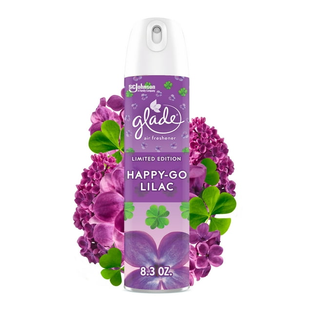 Glade Spray Happy-Go-Lilac Air Freshener - Limited Edition, 8.3oz