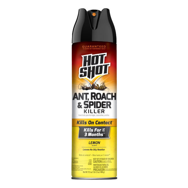 Hot Shot Ant, Roach, & Spider Killer - Lemon Scent 17.5oz (496g)