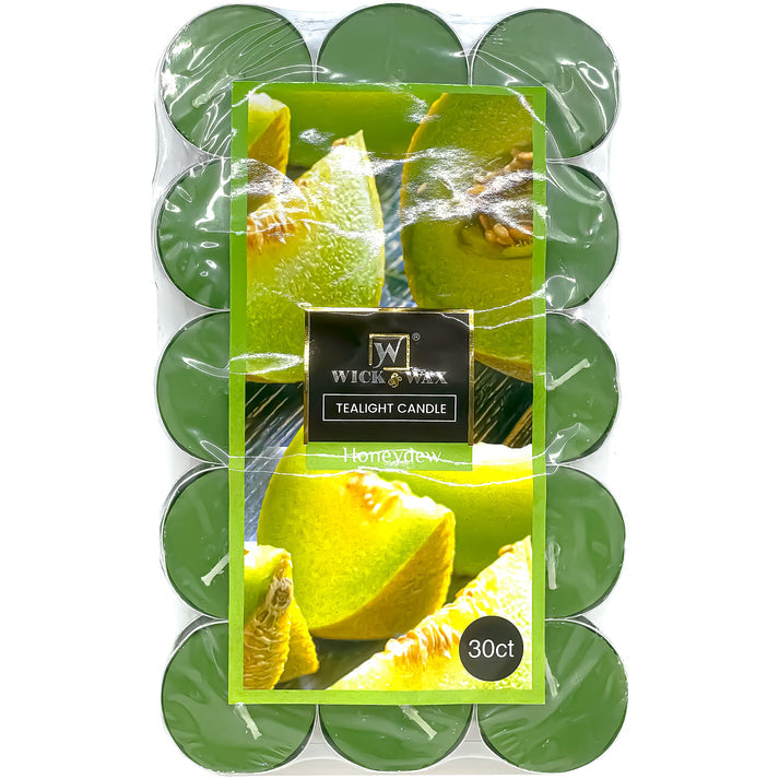 Wick & Wax Honeydew Tealight Candle, 30 Count (Pack of 12)