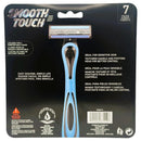 7 Count x Smooth Touch Triple Nano Blade Lubricated Disposable Razors (Blue)