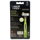 4 Count x Smooth Touch 5 Blade Lubricated Razors for Sensitive Skin (Green)