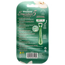 1 Razor + 2 Cartridges x Modess Sensitive Extreme 5 Blade Disposable Razors Blue