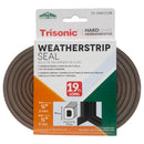 1 Pack Brown Weatherstrip Seal 19 Foot Long Foam Tape for Doors