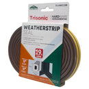 1 Pack Brown Weatherstrip Seal 19 Foot Long Foam Tape for Doors