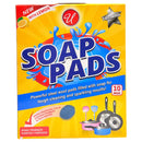 10 Count x Powerful Steel Wool Soap Pads with Lemon