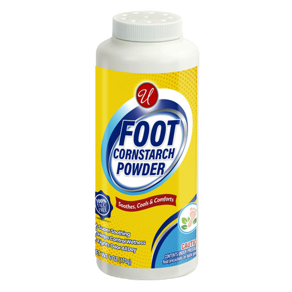 Foot Cornstarch Powder - Soothes, Cools, & Comforts!, 6oz. (170g)