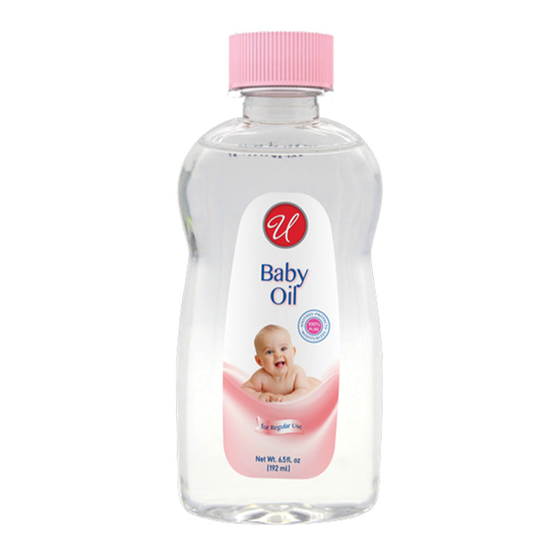 Baby Oil - Regular Scent - Ideal For Massage, 6.5fl oz. (192ml)