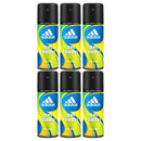 6 Pack x Adidas Get Ready For Him Deodorant Body Spray, 150ml