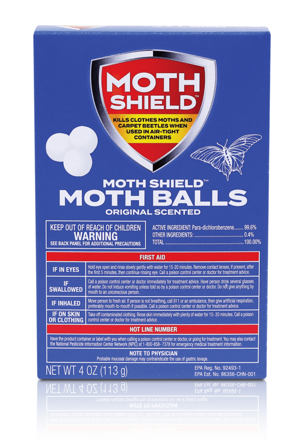 Moth Shield Moth Balls - Original Scented, 4oz. (113g)