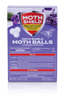 Moth Shield Moth Balls - Lavender Scented, 4oz. (113g)