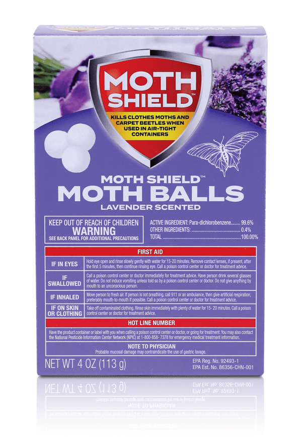 Moth Shield Moth Balls - Lavender Scented, 4oz. (113g)