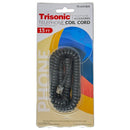15' Black Telephone Coil Cord