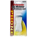 15' White Telephone Extension Cord