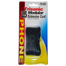25' Black Telephone Extension Cord