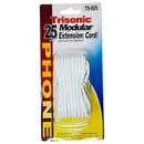 25' White Telephone Extension Cord