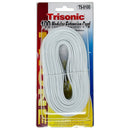 100' White Telephone Extension Cord