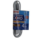 4' Foot Extension Cord w/ 3 Outlets (16 Gauge 13 Amps) - UL Certified