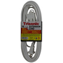 12' Foot (3.6m) 16 Gauge 13 Amp Extension Cord w/ 3 Outlets - ETL Listed