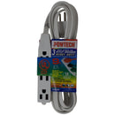 9' Foot 3 Outlet 3-Prong 13A Heavy Duty Grounded Extension Cord - UL Certified