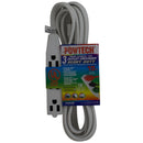 15' Foot 3 Outlet 3-Prong 13A Heavy Duty Grounded Extension Cord - UL Certified