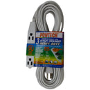 25' Foot 3 Outlet 3-Prong 13A Heavy Duty Grounded Extension Cord - UL Certified