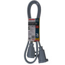 3' Foot 14 Gauge 3-Prong Heavy Duty Appliance Extension Cord - UL Certified
