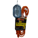 15' Foot Work Light w/ Metal Cage + On/Off Switch + 3-Prong Socket - UL Listed