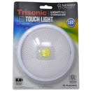 5 1/2" Circle LED Touch Light - Push On/Off (4AA Battery Operated)