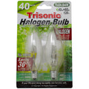 40 Watts (60w Equivalent) Halogen Bulb C32 E12 Base Medium, 2 Count