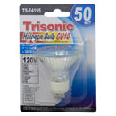50 Watt GU10 Bi-Pin Base Clear Halogen Bulb (120v)