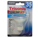 35 Watt GU10 Bi-Pin Base Clear Halogen Bulb (120v)