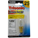 25 Watt Clear Microwave Oven Bulb 120v 150 Lumens Intermediate Base
