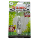 42 Watts (60w Equivalent) Clear Halogen Bulb 120v E26 Base