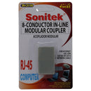 RJ-45 CAT-5e / CAT-6 In- Line Network Modular Coupler 8 Conductor