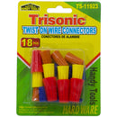 Twist On Wire Connectors - Assorted Sizes & Colors, 18 Count