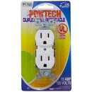 15 Amp 125 Volts Duplex Wall Receptacle - UL Listed (White Color)