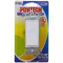 15 Amp 125 Volts Single Wall Switch - UL Listed (White Color)