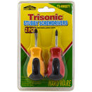 2-Pack Magnetic Stubby Screwdriver Set – Phillips & Flat Head