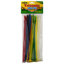 100 Count 8 Inch 8" Mixed Color Cable Zip Ties for Wire Management